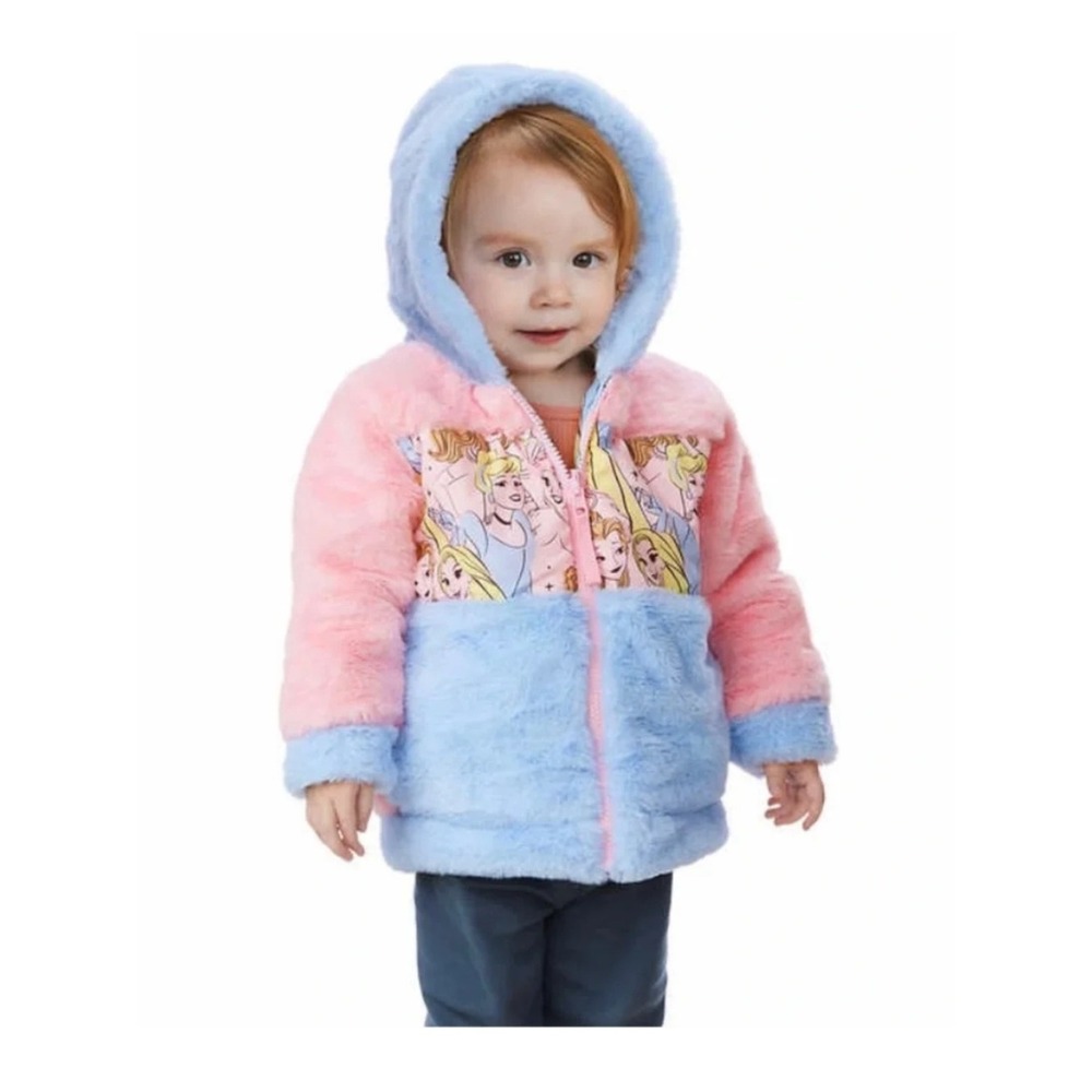 Disney Princess Pink and Blue Reversible Winter Coat